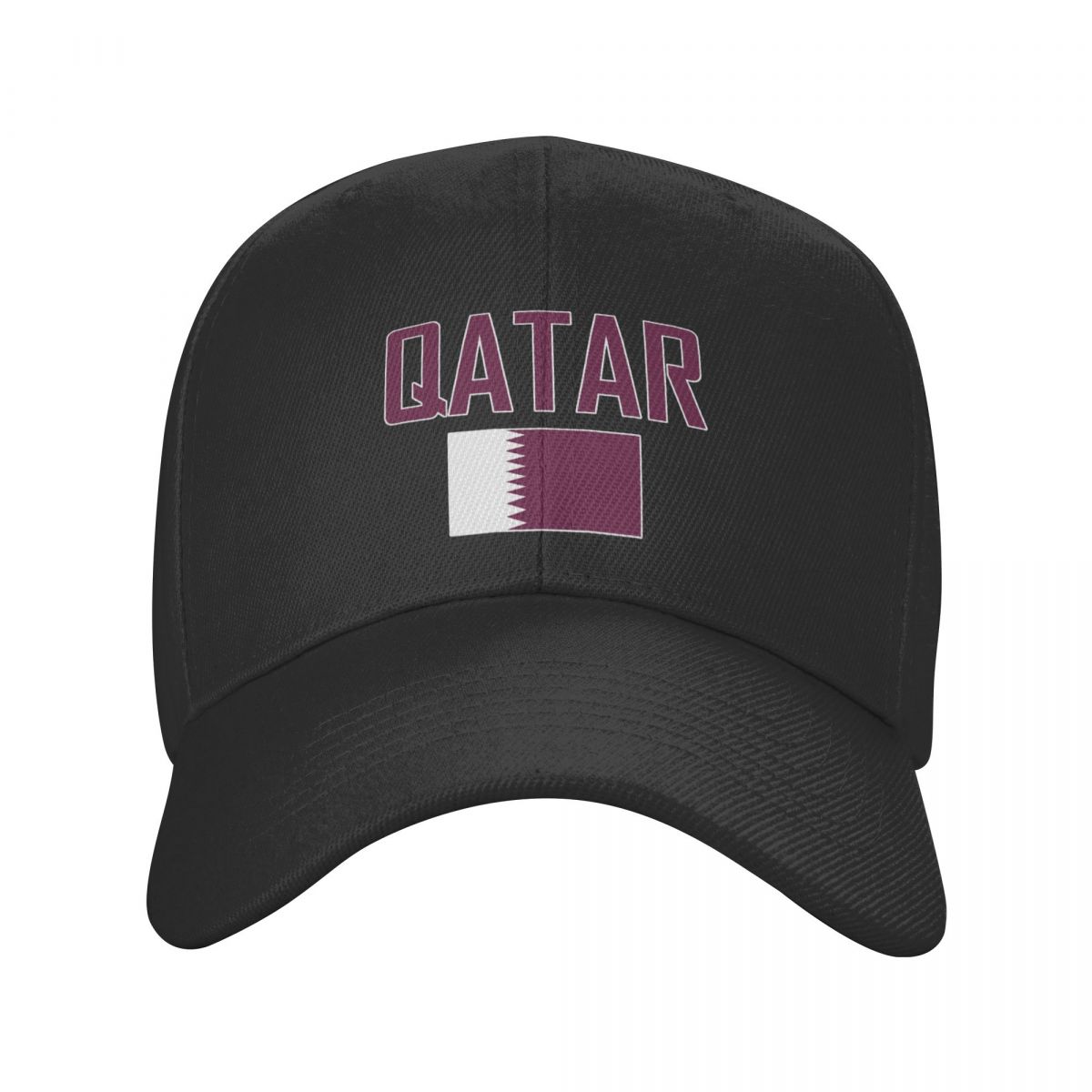 Men'S Fashion Qatar - QATAR Ländername mit Flagge, Sonnen-Baseballkappe, atmungsaktiv,