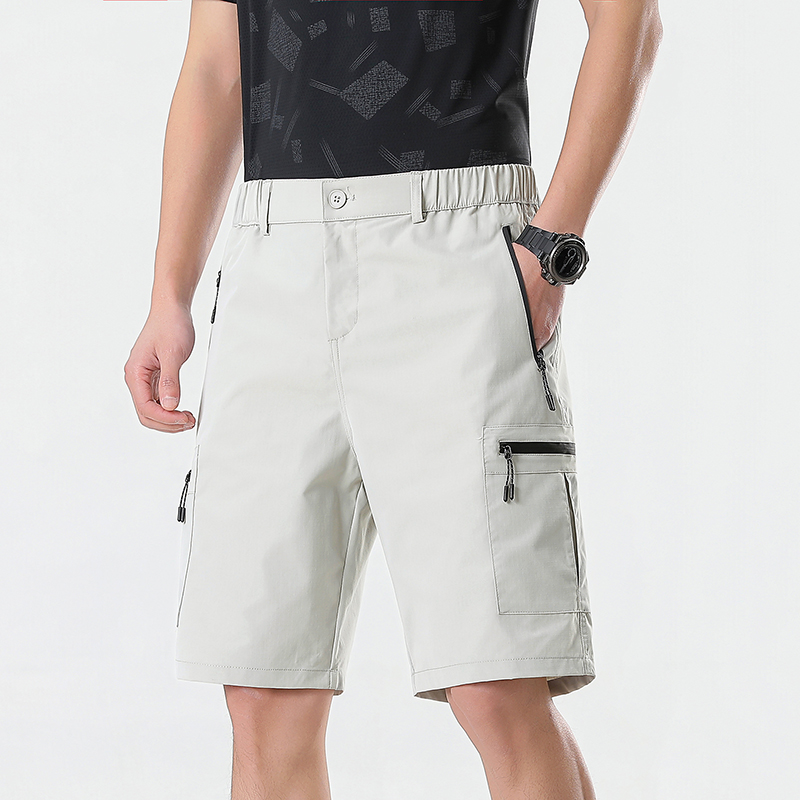 Cargo Jogger Pants - Herren Cargo-Shorts Knielange Hosen mit Reißverschlusstaschen