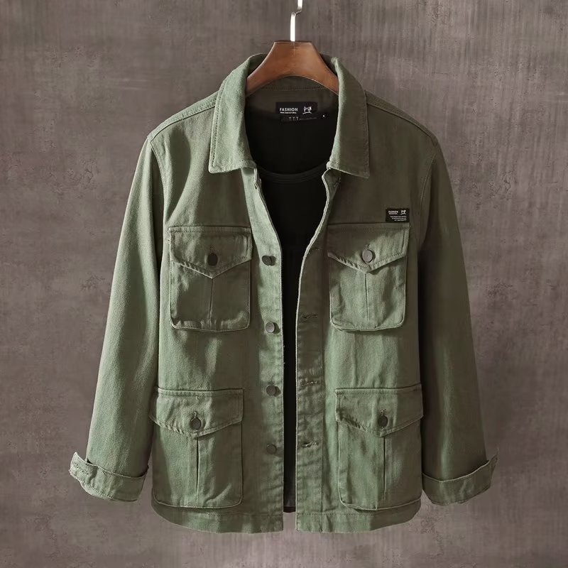 Mens Fashion Denim Jacket - Frühling und Herbst neue Herrenmode lässig