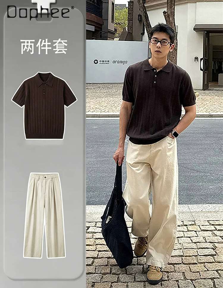 Men'S Fashion Trousers - 2026 Sommer Herren Leichter Luxus Mode