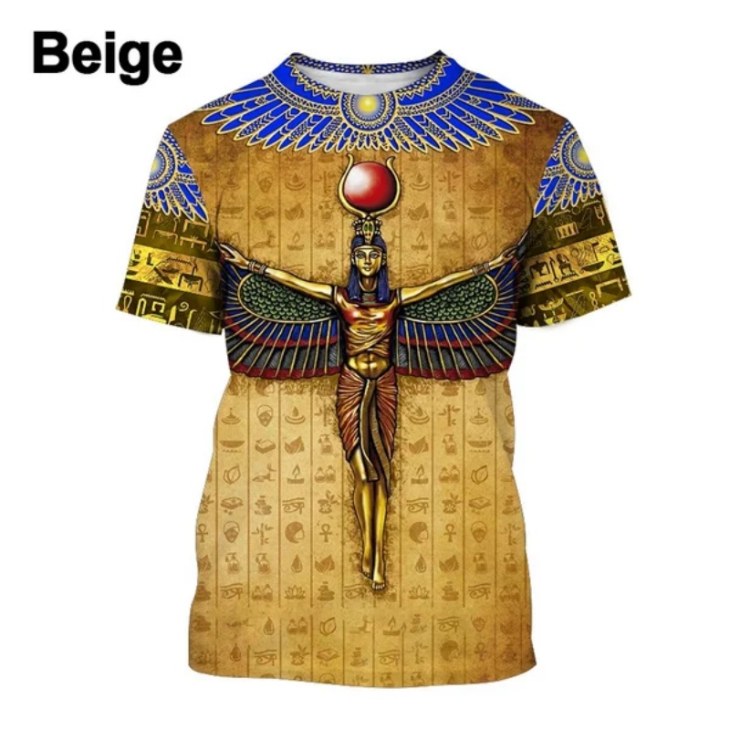 Men Fashion Egypt - 3D Gedruckt Pharao Anubis T-Shirt Für