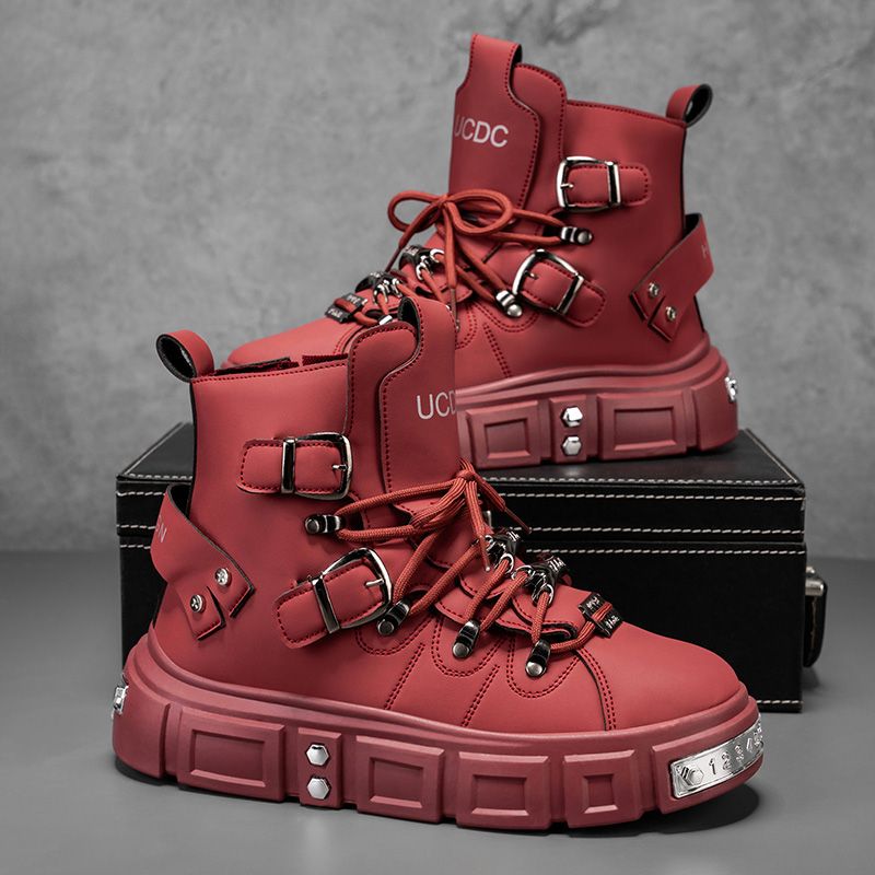 Men'S Fashion Model - Original Marke Stiefel für Mann Punk