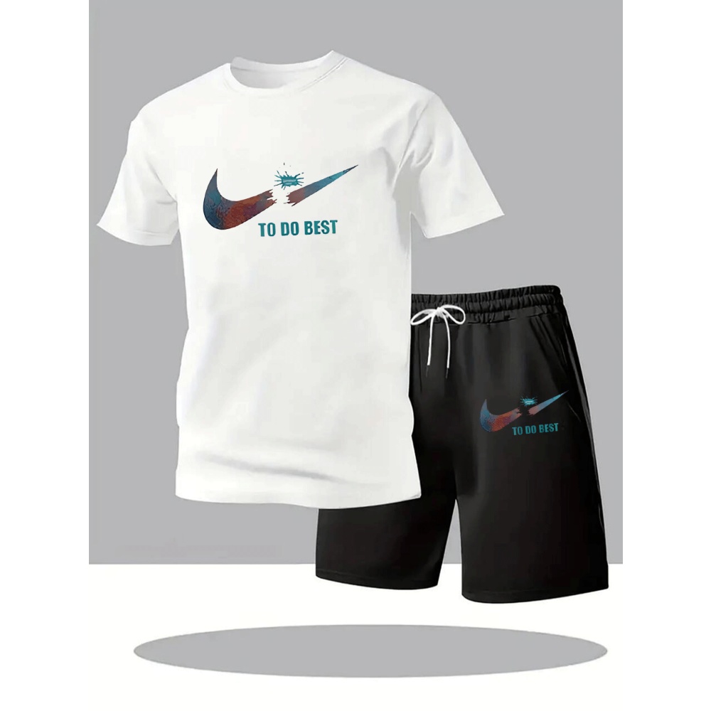 Mens Fashion Wear - Neue Sommer-Sportbekleidung Herren-Anzug Mode Zweiteiliges Sport-Fitness-Lauf-Set