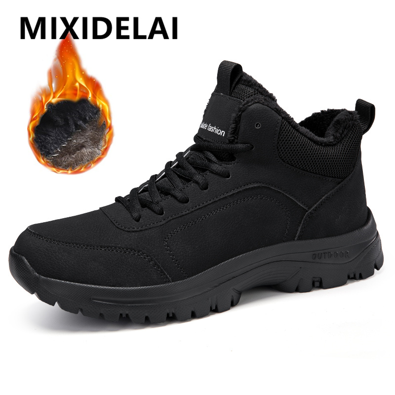 Men'S Fashion Footwear - Winter herren Stiefel Warme Plüsch männer