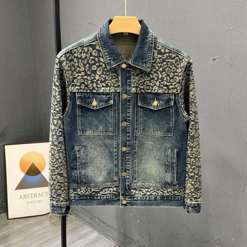 Mens Fashion Denim Jacket - Neue männer Trendy Coole Denim Jacke