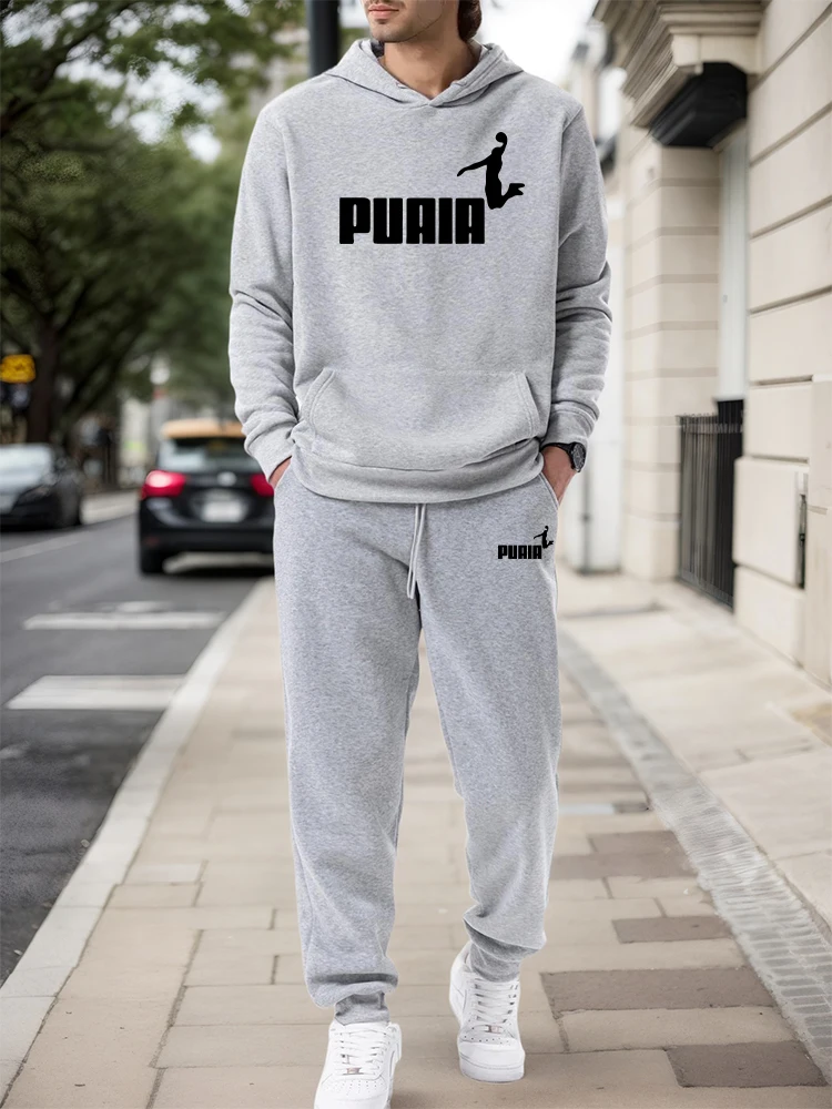 Men'S Fashion Trousers - Herren-Set/Hoodie/Hose 2026 Herbst Winter Lässiger Sport-Kapuzenpullover