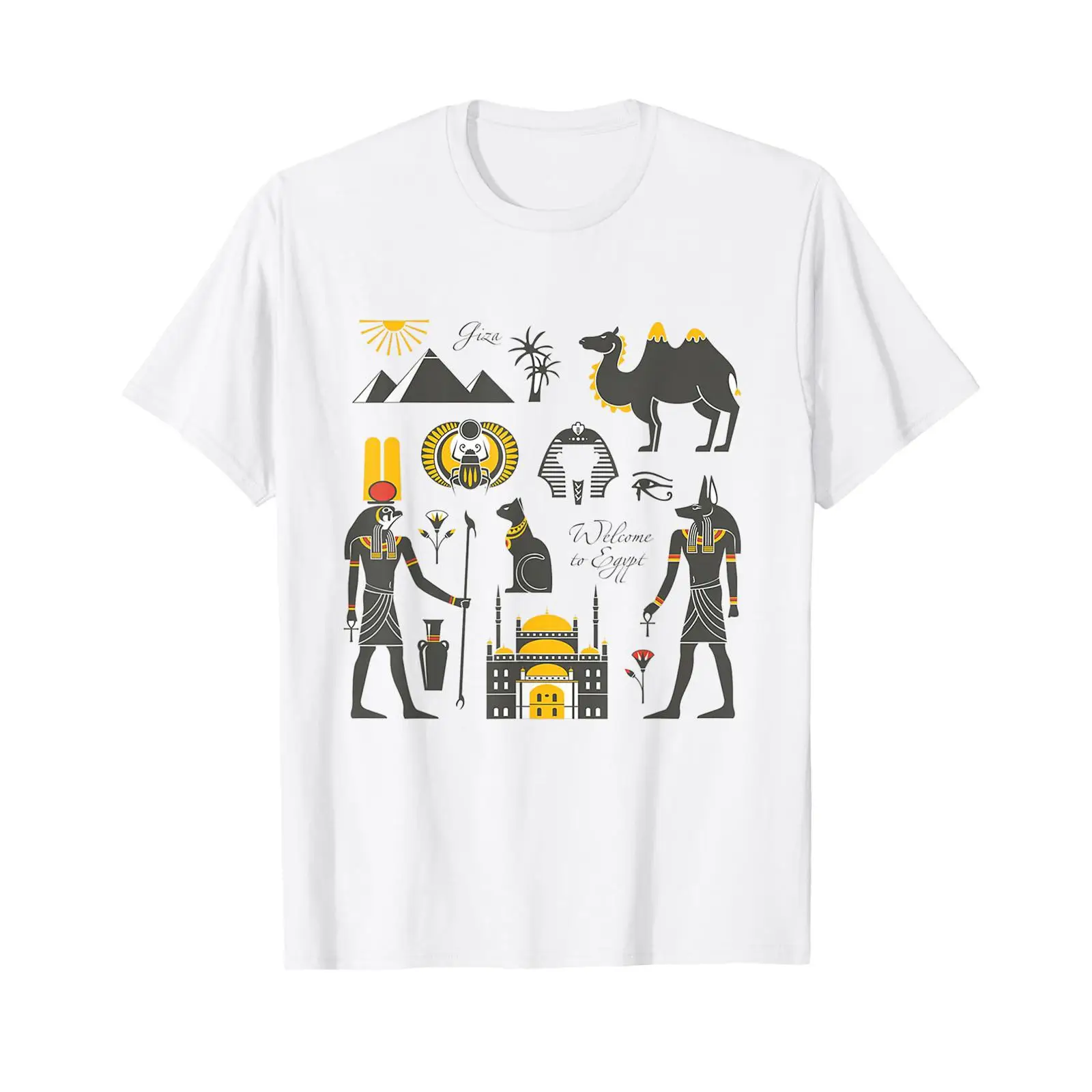 Men Fashion Egypt - Ägypten-T-Shirt, ägyptische Kleidung für Damen, Vintage-Stil,