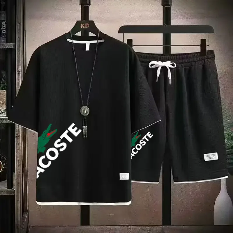 Men'S Fashion Model - 2026 Modell Zweiteiliges Set - Bedruckte