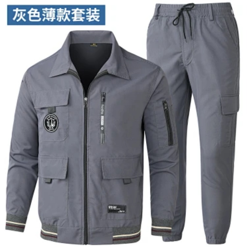 Cargo Jogger Pants - Herren Sommer Eisseide Schnelltrocknend Arbeitskleidungsset Multi-Taschen