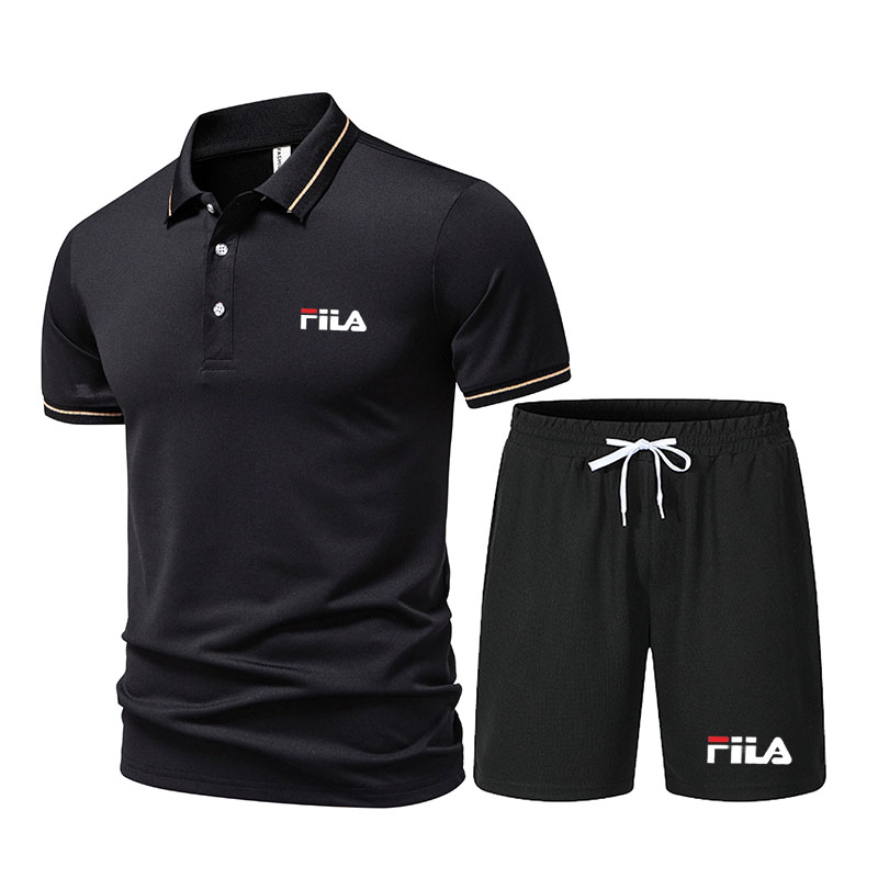 Men'S Fashion Polo Shirt - Modisches 2-teiliges Sportoutfit für Herren, lässiges