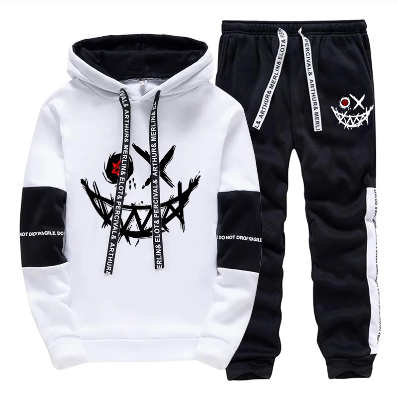 Men'S Fashion Trousers - Herren-Set/Hoodie/Hose 2026 Herbst Tägliche Freizeitmode Kapuzenpullover