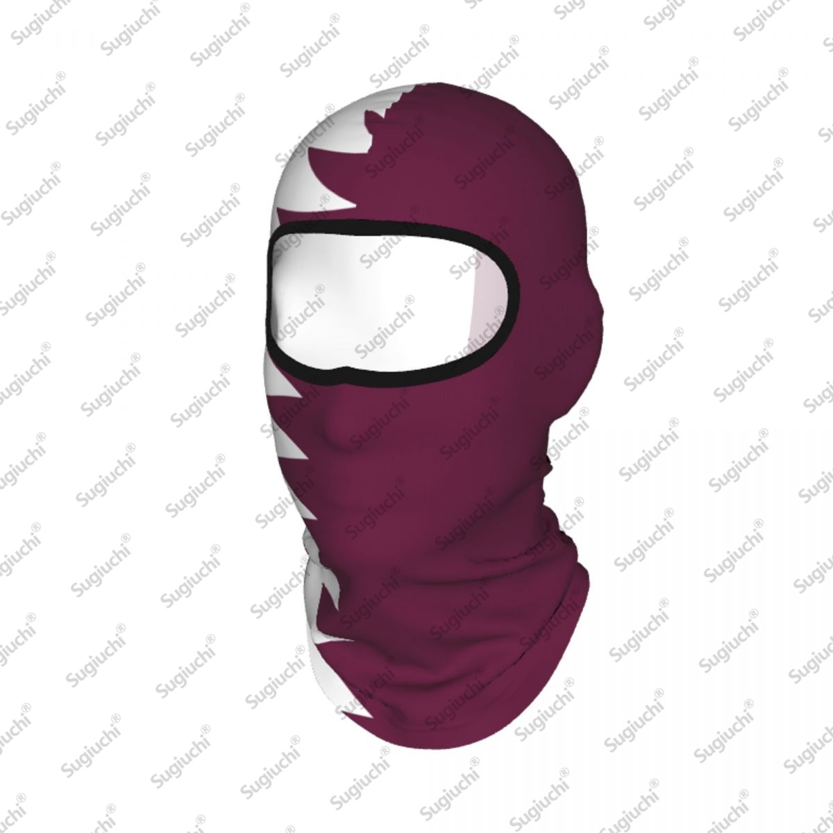 Men'S Fashion Qatar - Qatar Cycling Balaclava Vollgesichts-Skimaske, Sonnenschutzschal, winddicht,