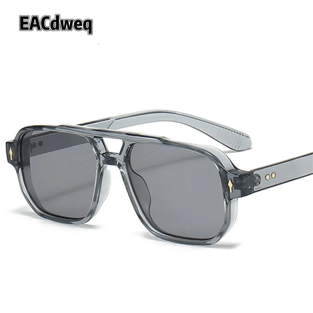 Men'S Fashion Old Money - Vintage Doppelbrücken-Sonnenbrille für Herren, quadratisch, modisch,