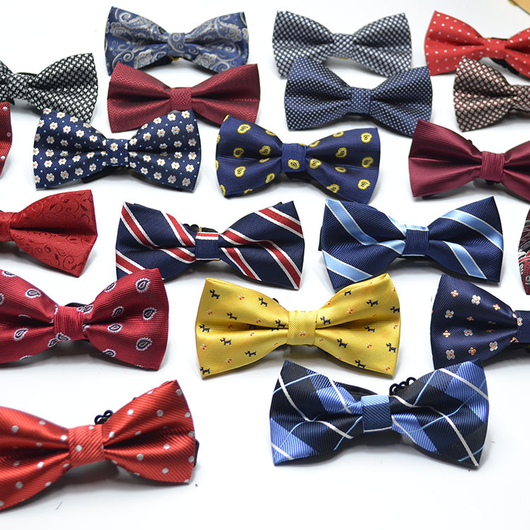 Men'S Fashion Over 60 - Fliege für Herren, formell, gepunktet, gestreift,