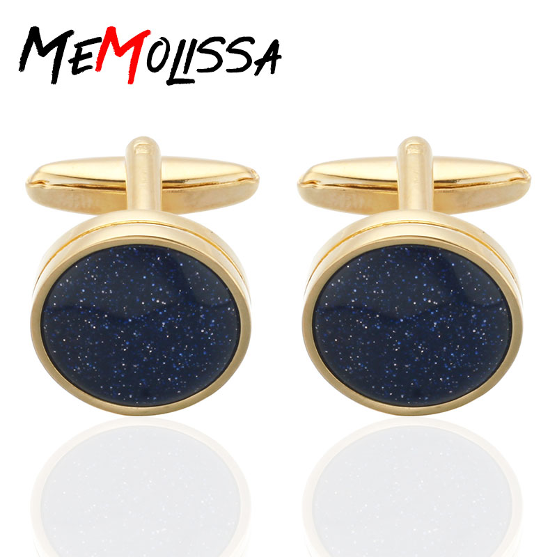 Men'S Fashion Over 60 - MeMolissa 2019 Neuankömmling High-End-Manschettenknöpfe mit blauem