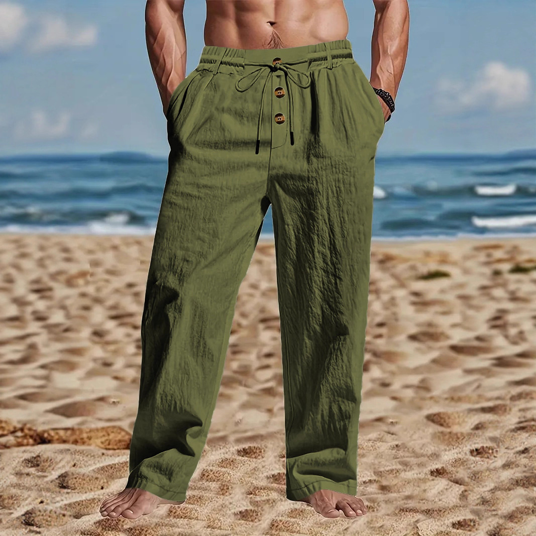 Neue Herrenhose aus Baumwolle  – Men'S Fashion Linen Pants Bewertung und Preis