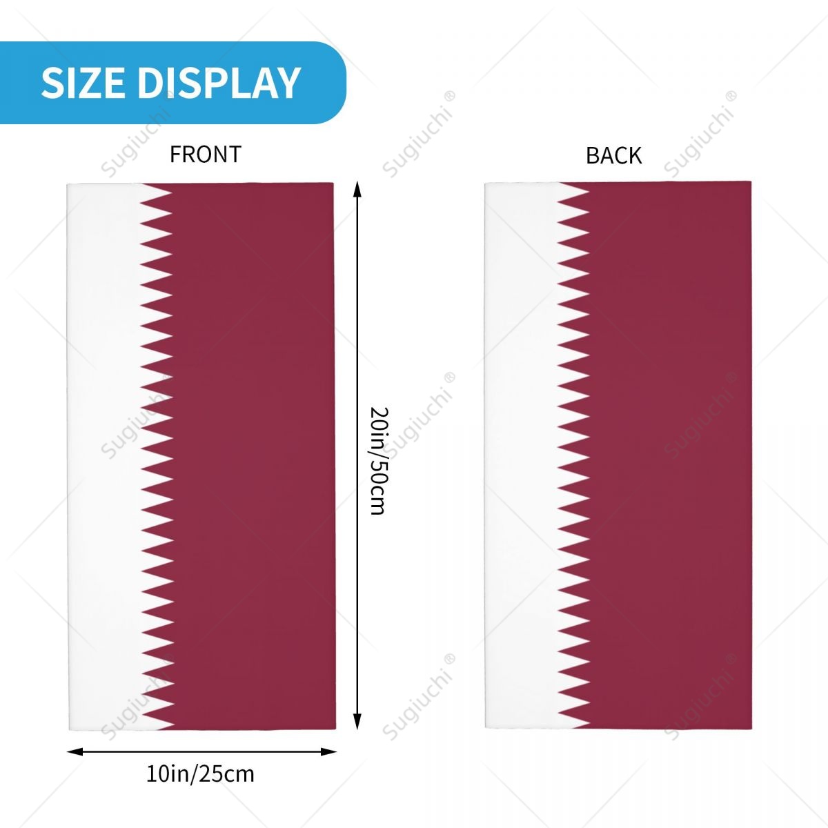 Unisex-Halstuch mit Katar-Flag – Men'S Fashion Qatar Bewertung und Preis