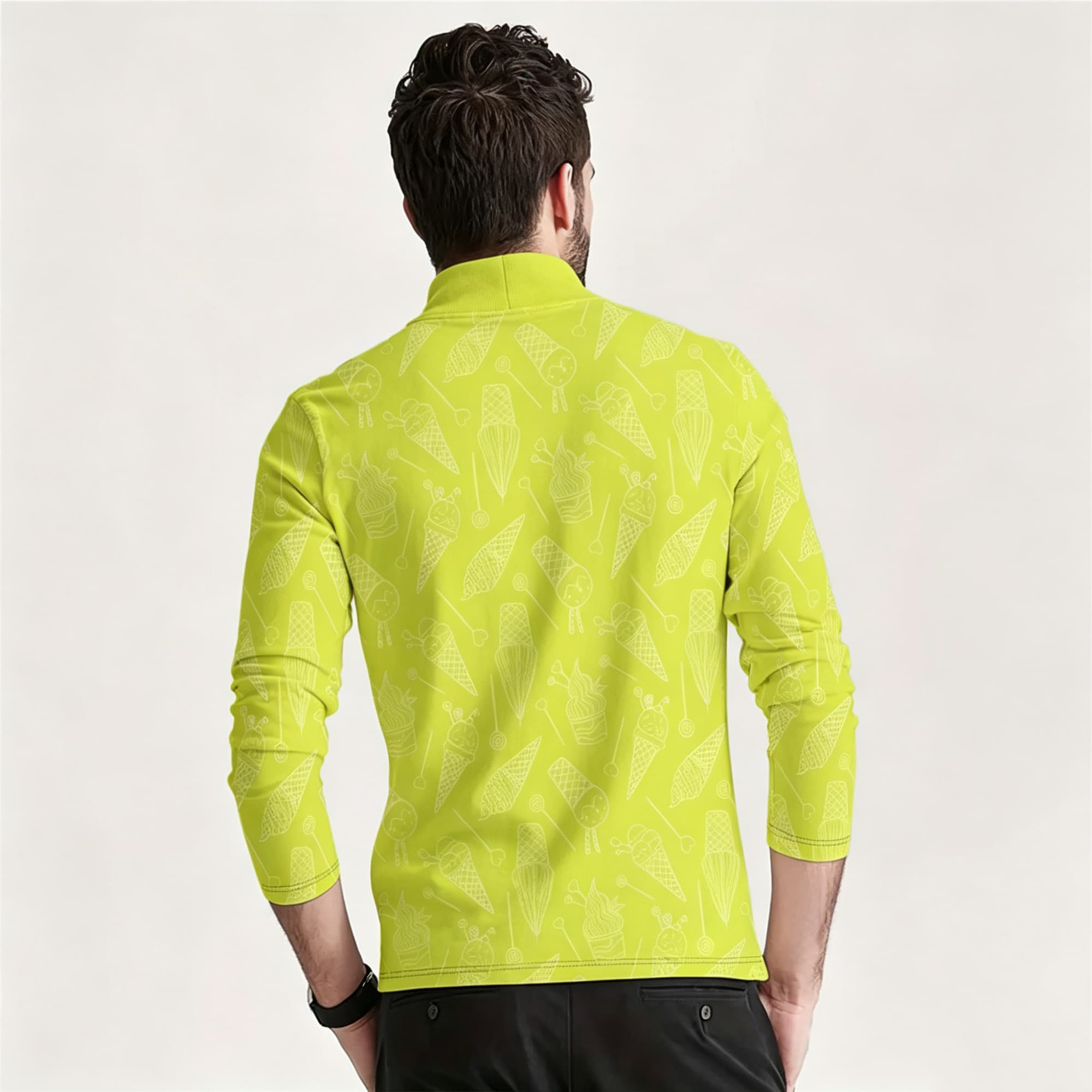 Neuartiges Dessert-Grafik-Hemd – Mens Fashion Trend Bewertung und Preis