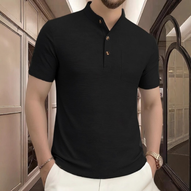 Herren Sommer Casual Henley-Kr – Mens Fashion Wear Bewertung und Preis