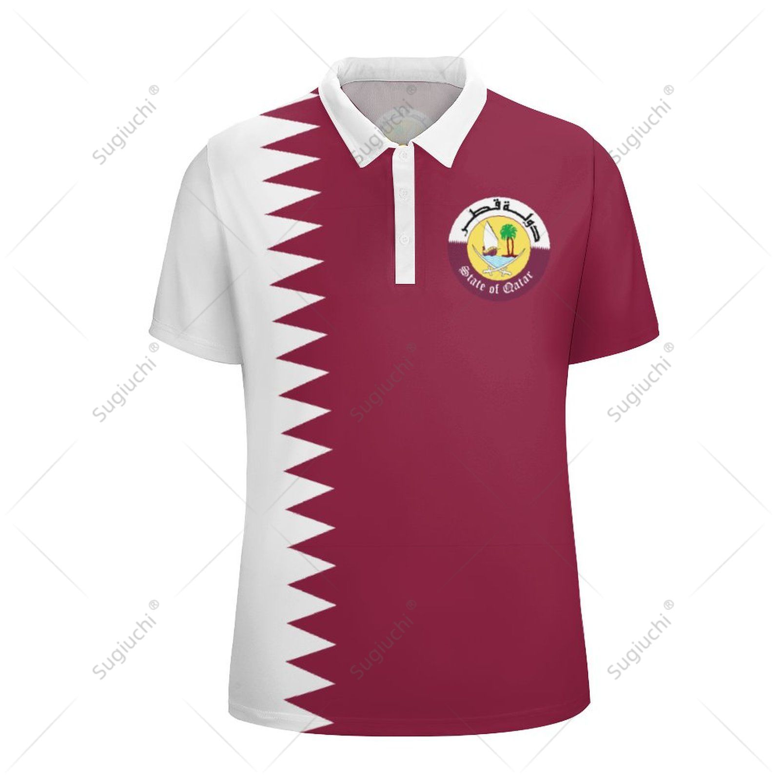 Unisex Poloshirt Katar-Flagge  – Men'S Fashion Qatar Bewertung und Preis