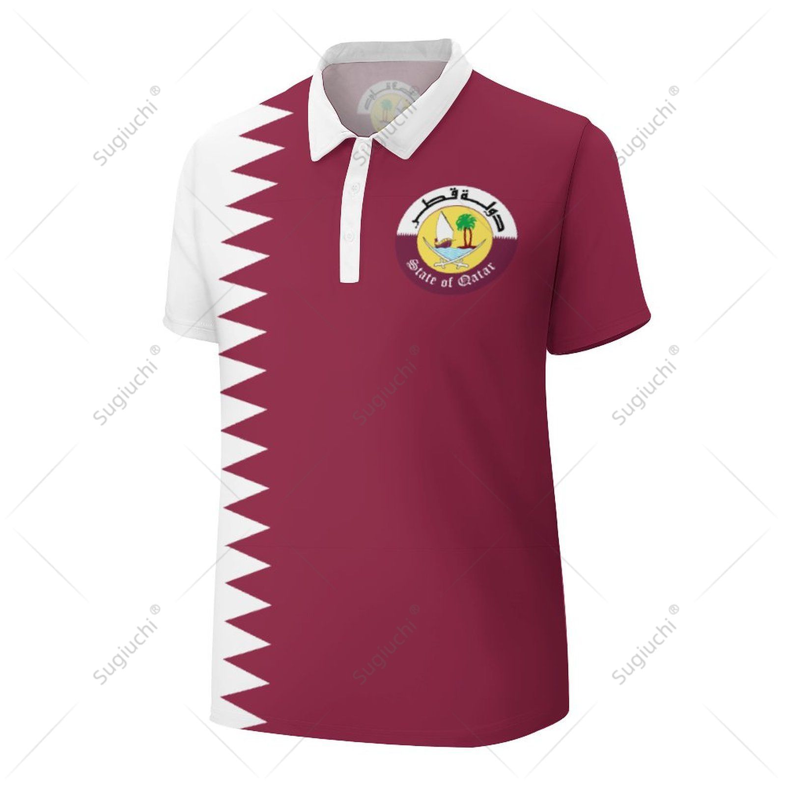 Unisex Poloshirt Katar-Flagge  – Men'S Fashion Qatar Bewertung und Preis