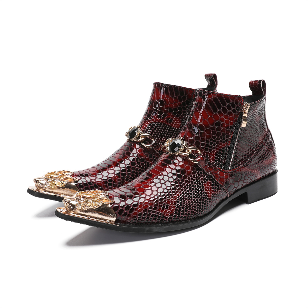 Modische Metallspitze Echtlede – Mens Fashion Dress Shoes Bewertung und Preis