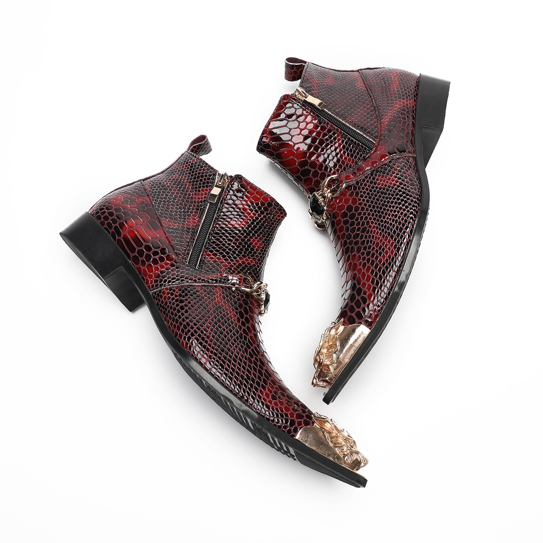 Modische Metallspitze Echtlede – Mens Fashion Dress Shoes Bewertung und Preis