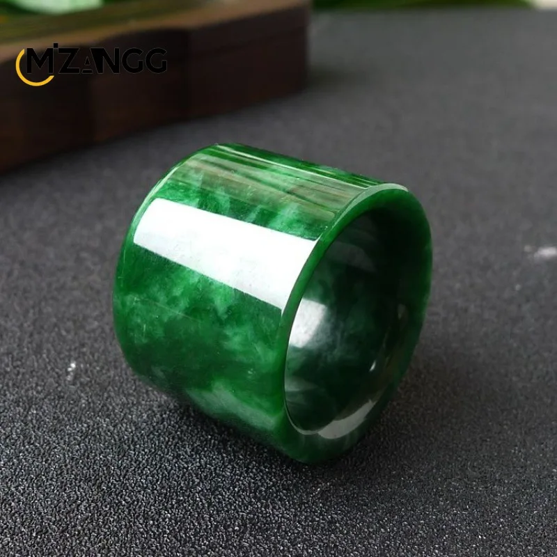 Natürlicher Myanmar Jadeit Rin – Men'S Fashion Rings Bewertung und Preis