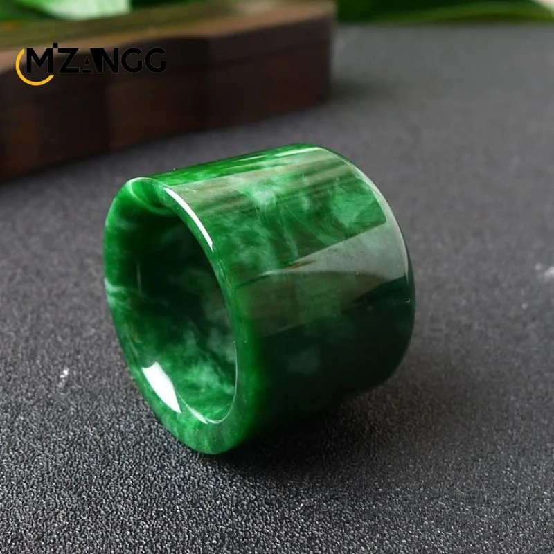 Natürlicher Myanmar Jadeit Rin – Men'S Fashion Rings Bewertung und Preis