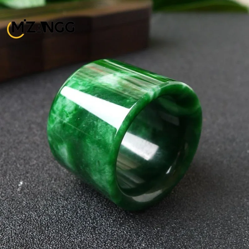 Natürlicher Myanmar Jadeit Rin – Men'S Fashion Rings Bewertung und Preis