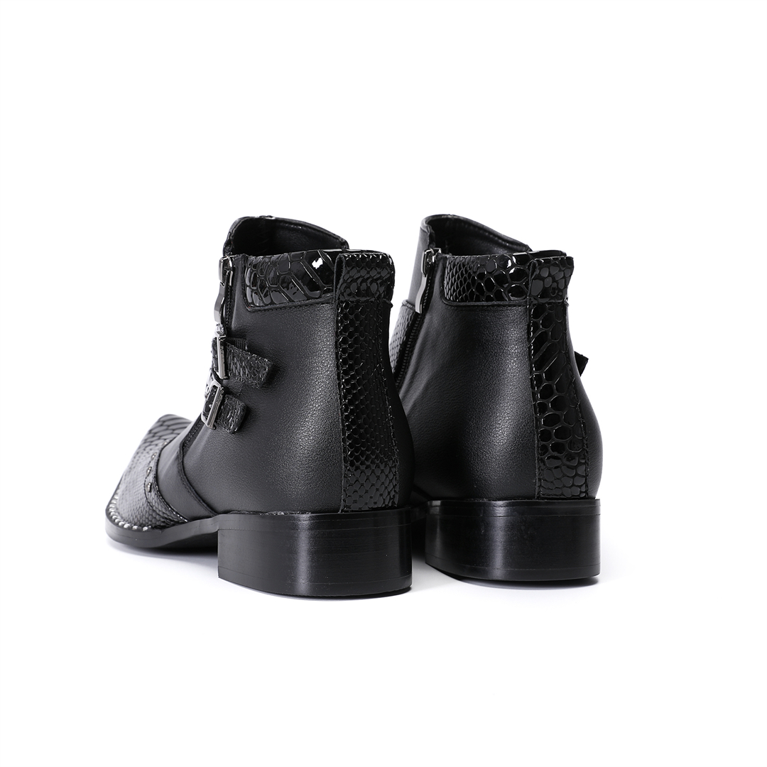 Modische Nieten-Stiefeletten m – Mens Fashion Dress Shoes Bewertung und Preis