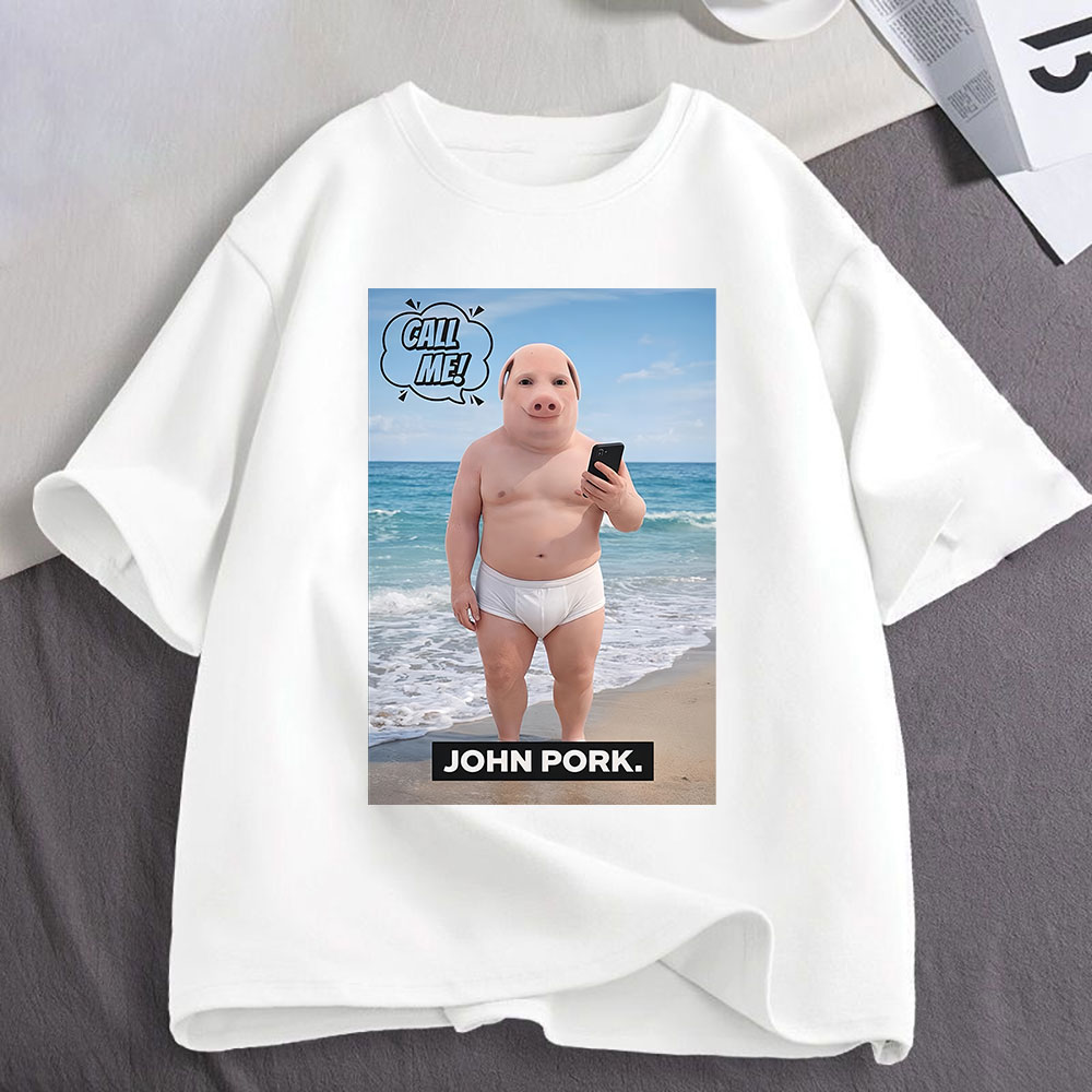 John Pork Is Calling Lustiges  – Fashion Mens Shirt Bewertung und Preis