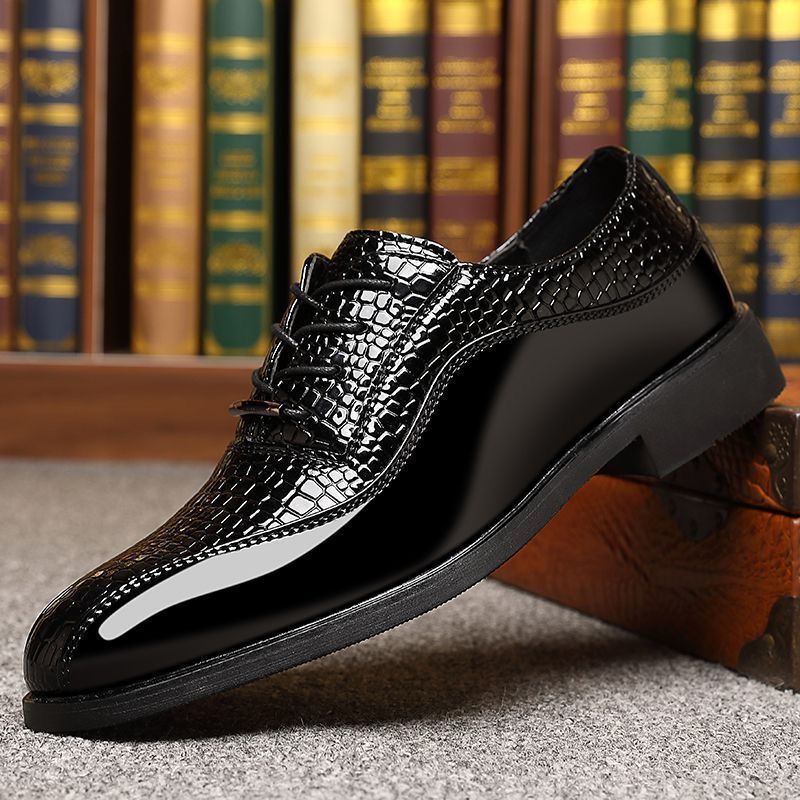 Herren Glänzende Lackleder Bri – Mens Fashion Dress Shoes Bewertung und Preis