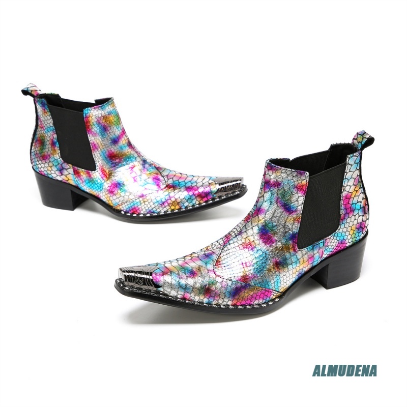 Mehrfarbige Chelsea-Stiefelett – Mens Fashion Dress Shoes Bewertung und Preis