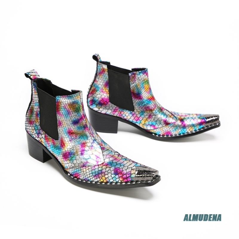 Mehrfarbige Chelsea-Stiefelett – Mens Fashion Dress Shoes Bewertung und Preis