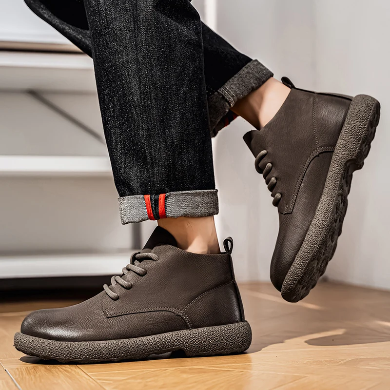 Herren-Stiefeletten, braune ku – Men'S Fashion Footwear Bewertung und Preis