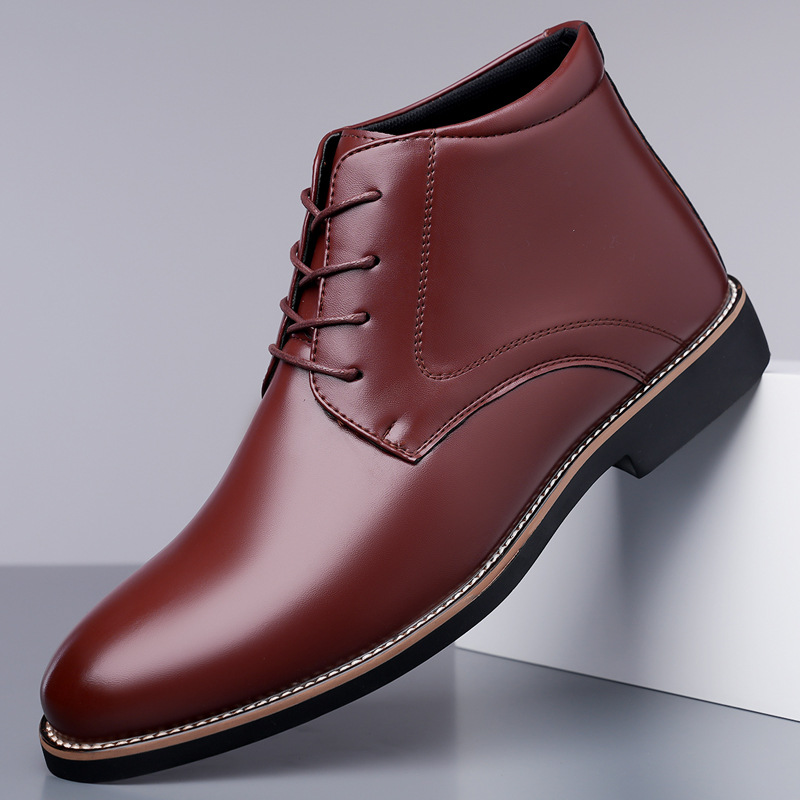 Herren-Lederstiefel mit hohem  – Mens Fashion Dress Shoes Bewertung und Preis