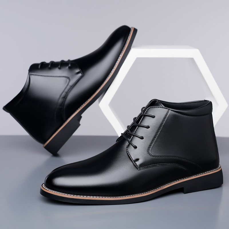 Herren-Lederstiefel mit hohem  – Mens Fashion Dress Shoes Bewertung und Preis