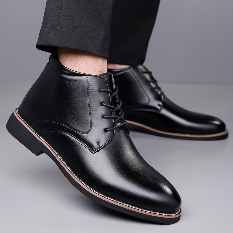 Herren-Lederstiefel mit hohem  – Mens Fashion Dress Shoes Bewertung und Preis