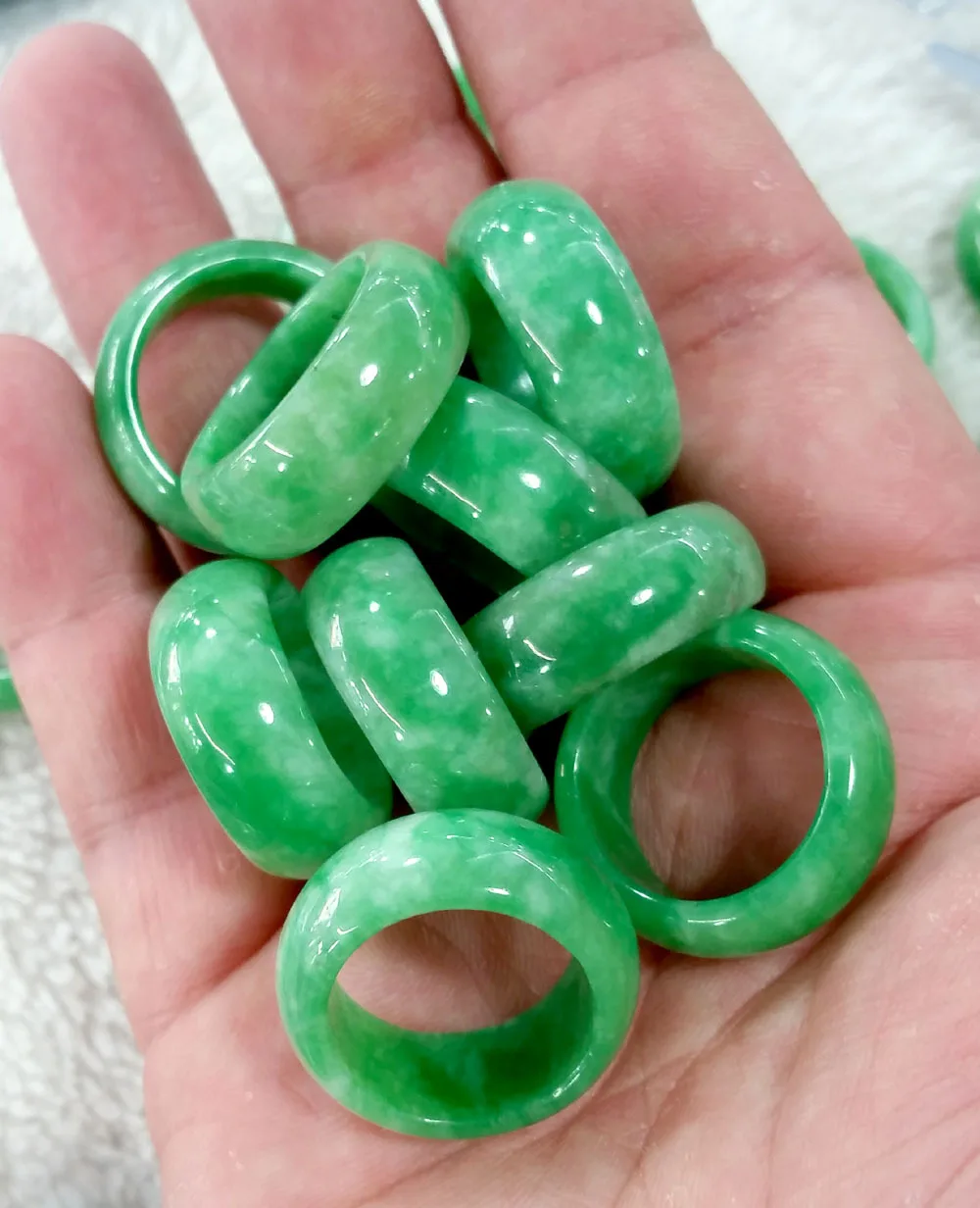 Natürliche Grüne Jade Ring Jad – Men'S Fashion Rings Bewertung und Preis