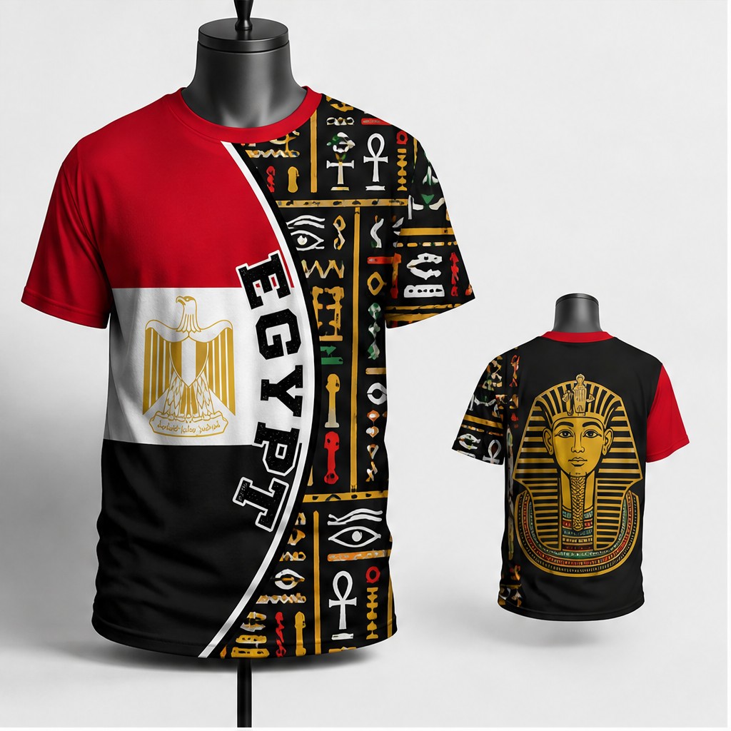 Herren-T-Shirt mit Ägypten-Fla – Men Fashion Egypt Bewertung und Preis