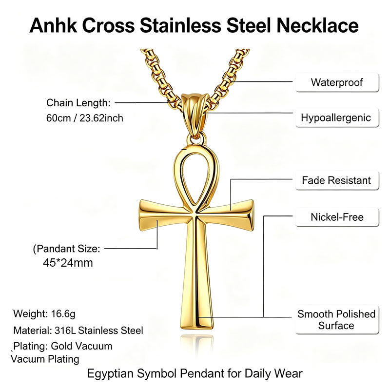 Ägyptische Ankh-Kreuz-Anhänger – Men Fashion Egypt Bewertung und Preis
