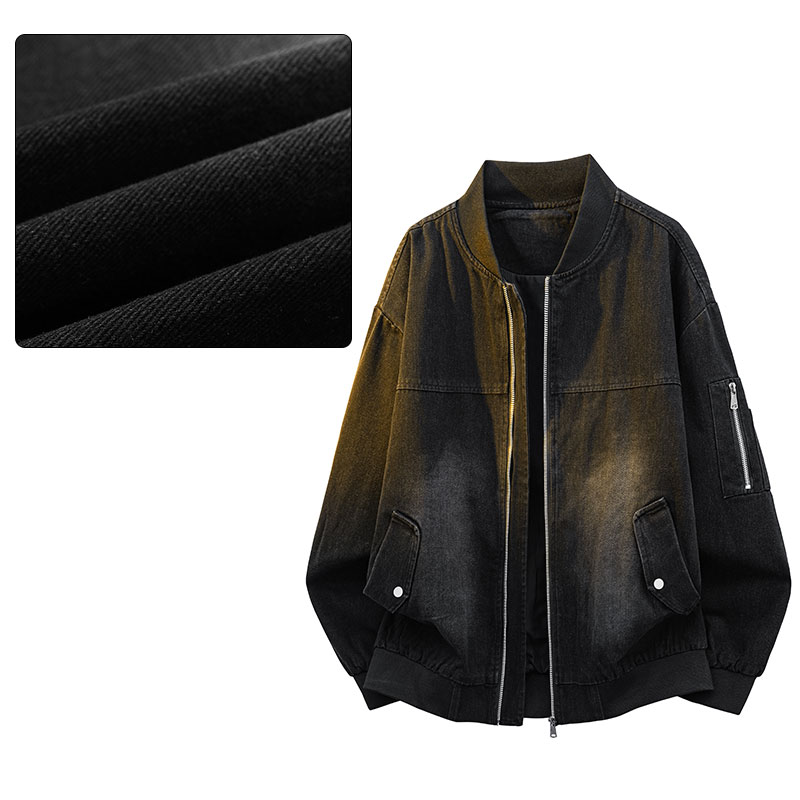 Frühling Herbst Sportjacke Läs – Mens Fashion Denim Jacket Bewertung und Preis