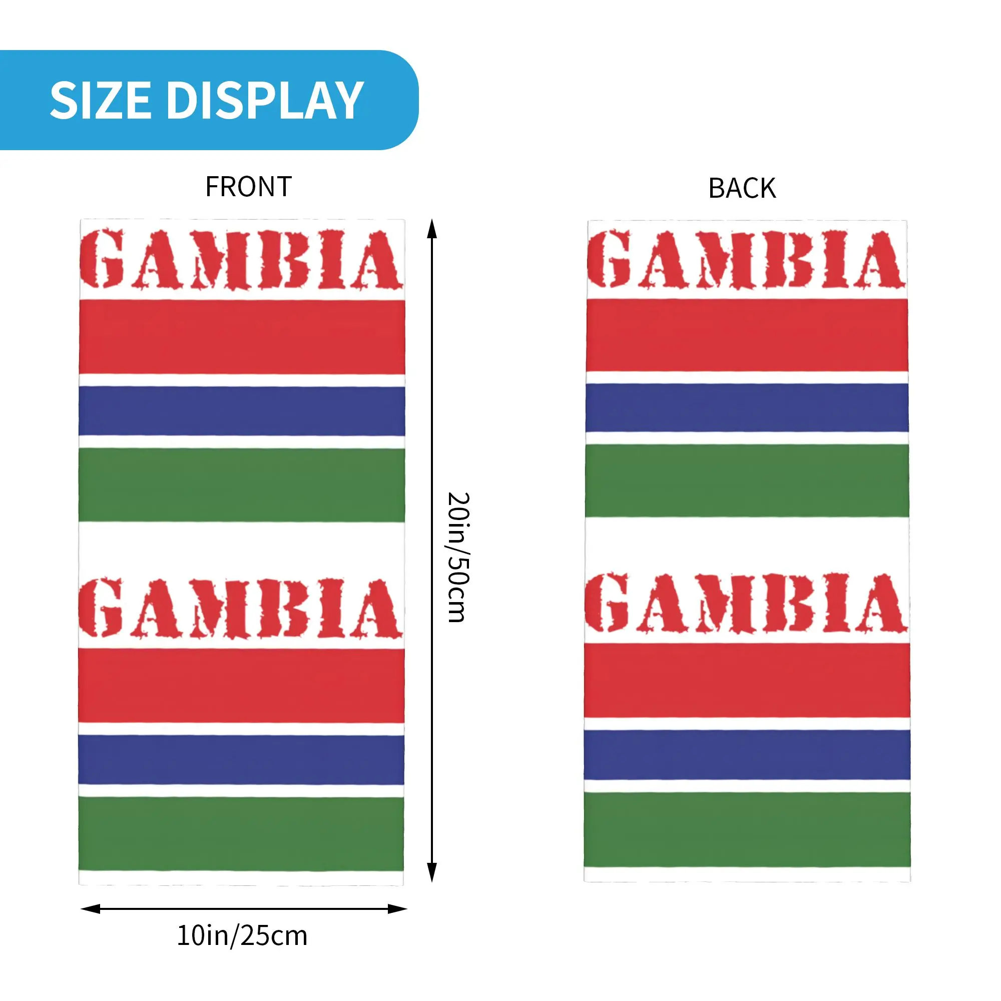 Neues Bandana mit Gambia-Flagg – Men'S Fashion Rings Bewertung und Preis
