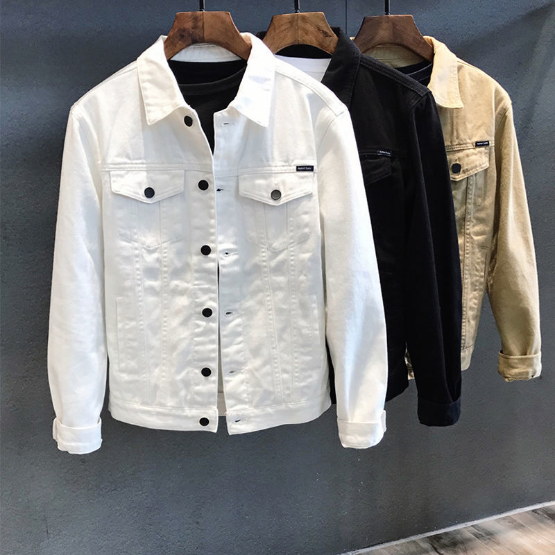 Frühling Herbst männer Denim J – Mens Fashion Denim Jacket Bewertung und Preis