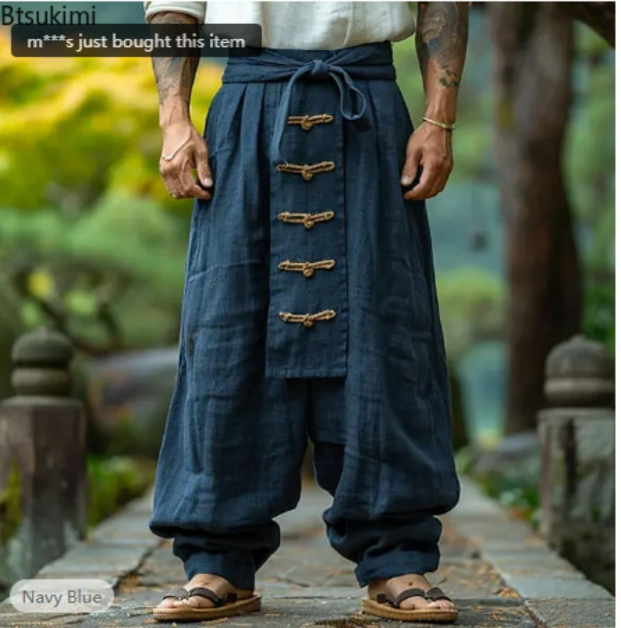 Herren Klassische Baumwoll-Lei – Men'S Fashion Linen Pants Bewertung und Preis