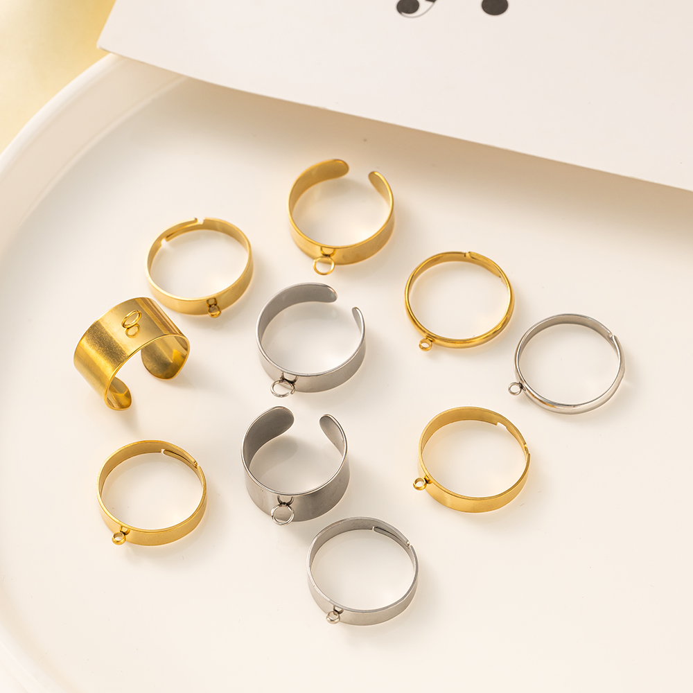 5 teile/los Edelstahl Gold Far – Men'S Fashion Rings Bewertung und Preis