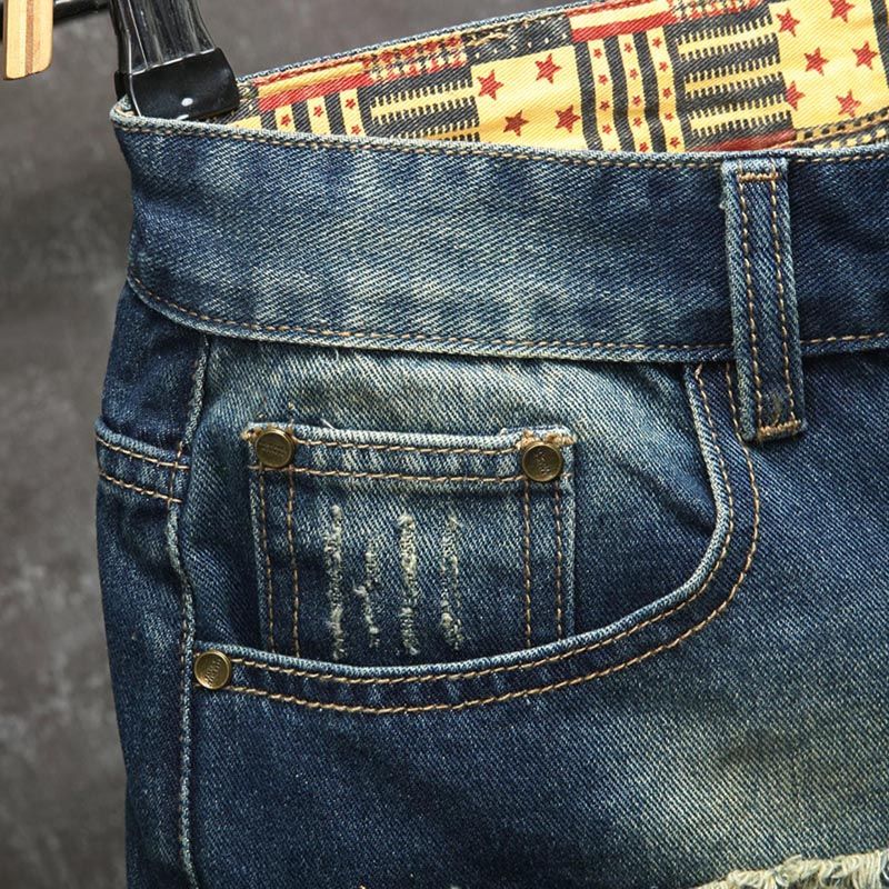 Neue Jeans-Shorts im europäisc – Men'S Fashion Trousers Bewertung und Preis