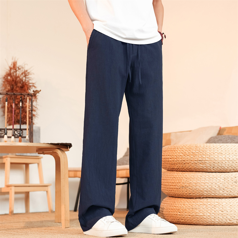 Herren Baumwoll-Leinen-Hose At – Men'S Fashion Linen Pants Bewertung und Preis