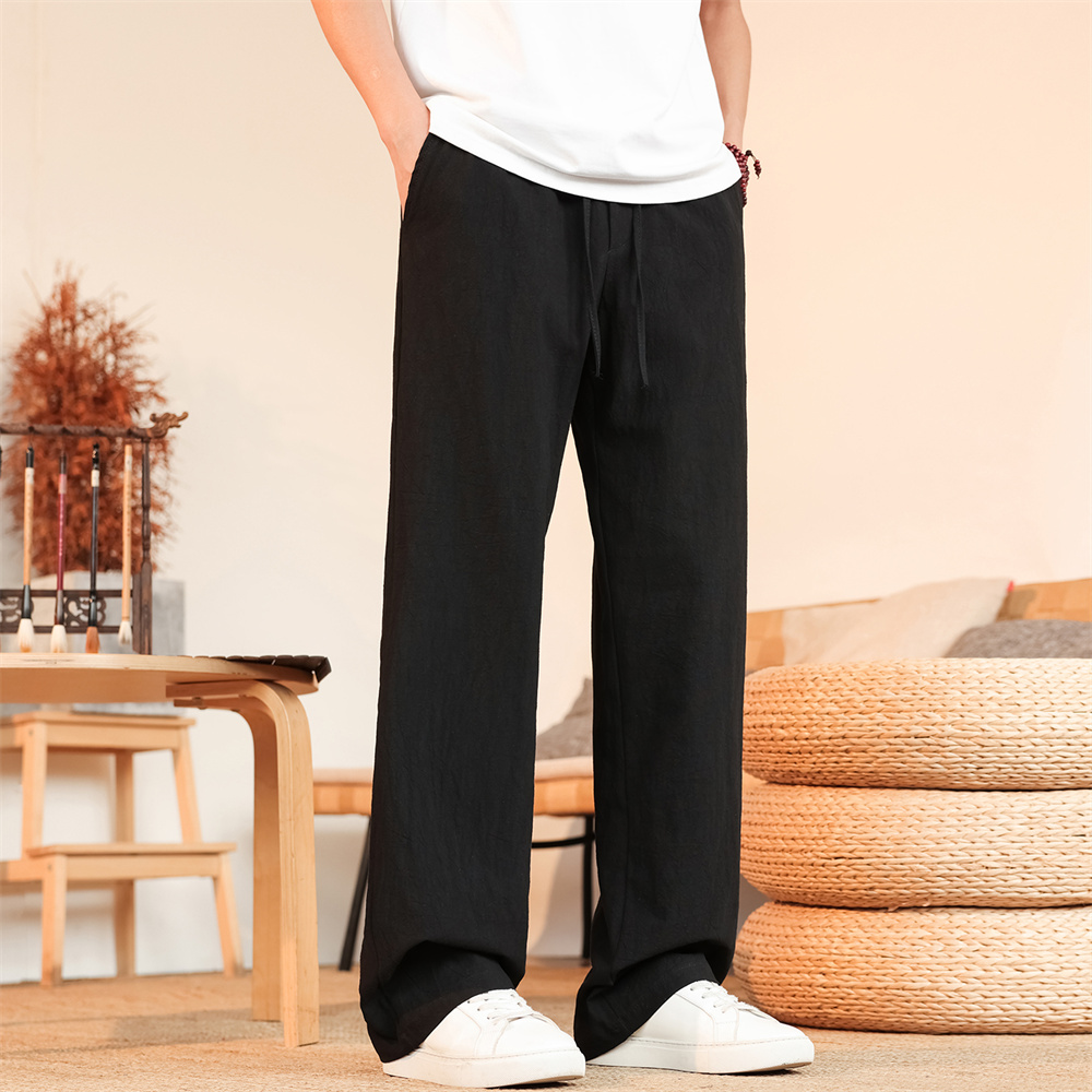 Herren Baumwoll-Leinen-Hose At – Men'S Fashion Linen Pants Bewertung und Preis